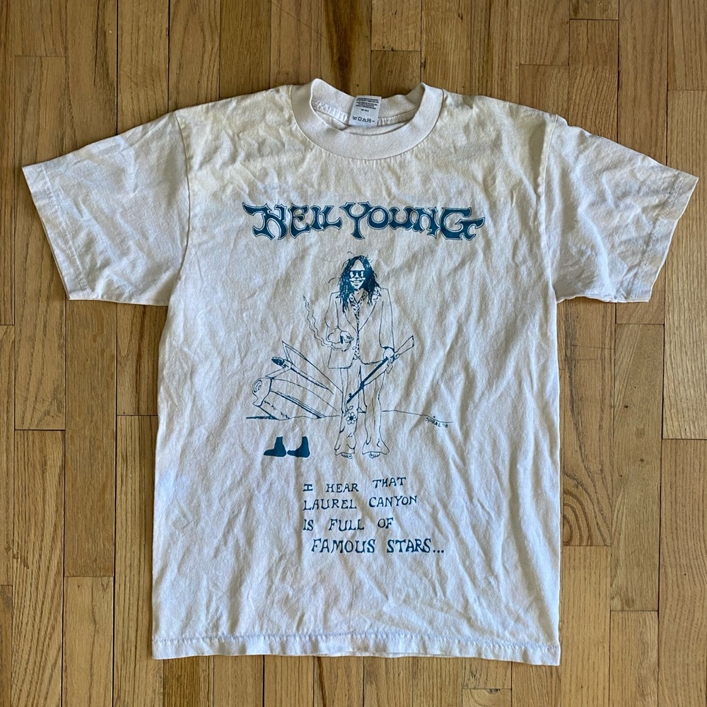 Neil Young Worn Spiral Shirt 2019
